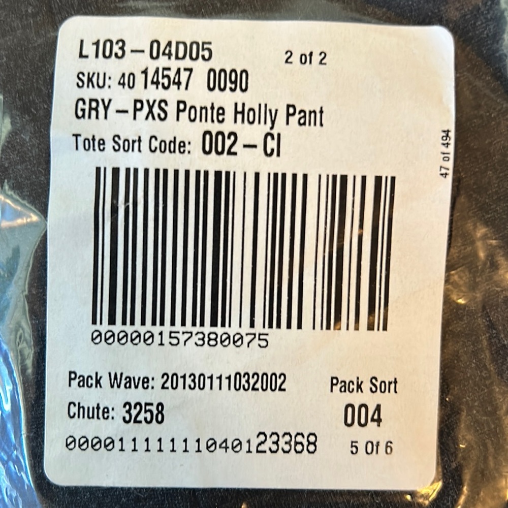 NWT Coldwater Creek Grey Ponte Knit Holly Classic Fit Slacks - Picture 4 of 8